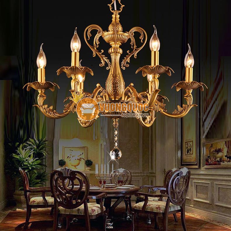 Đèn chùm đồng cổ điển phong cách Ý ATL8501-5